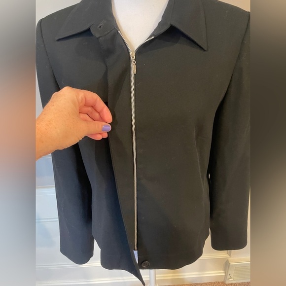 Vintage Pendelton wool full zip jacket Knockabouts 8 black Made in USA moto - Picture 2 of 4